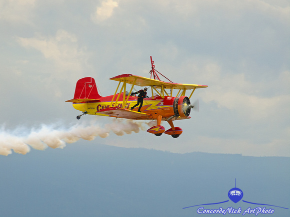 Gene Soucy and Theresa Stokes Wingwalker Demonstration