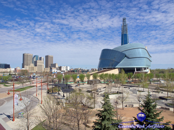 Winnipeg's Downtown & The Canadian Museum For Human Rights