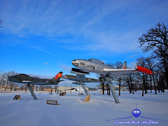 Aviation Heritage Air Park In Winter