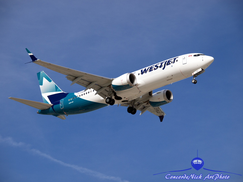 Westjet New Livery Boeing B-737-8 Max